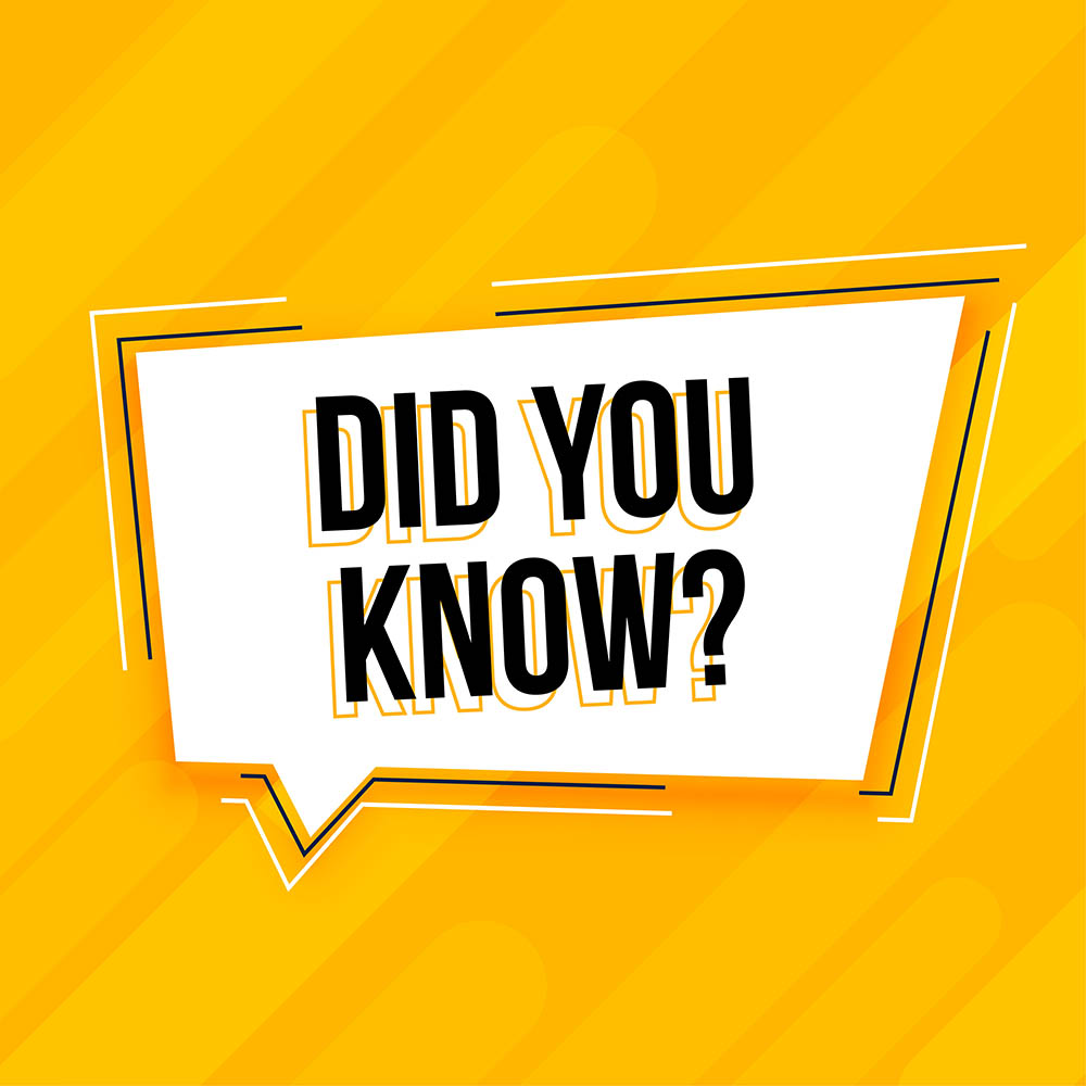 Did You Know? 10 Things I Bet You Didn’t Know Before